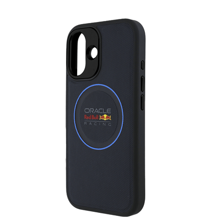 RedBull Racing - Magsafe Meshed Ring Navy IPhone 16 Leather Case - Fastrak