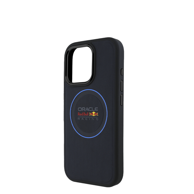 RedBull Racing - Magsafe Meshed Navy IPhone 16 Pro Leather Case With Blue Ring - Fastrak