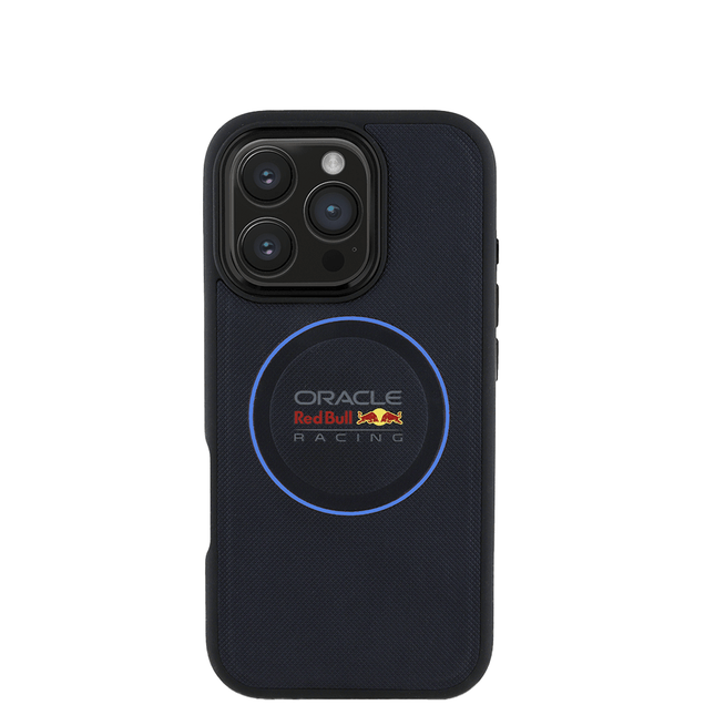 RedBull Racing - Magsafe Meshed Navy IPhone 16 Pro Max Leather Case - Fastrak