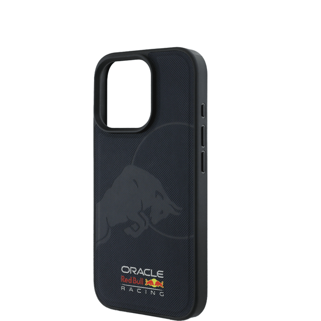 RedBull Racing - Magsafe IPhone 16 Pro Meshed Navy Leather Case - Fastrak