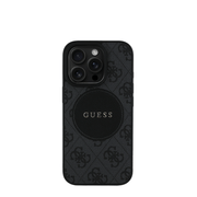 GUESS - Magsafe Grained IPhone 16 Pro Max Black Case - Fastrak