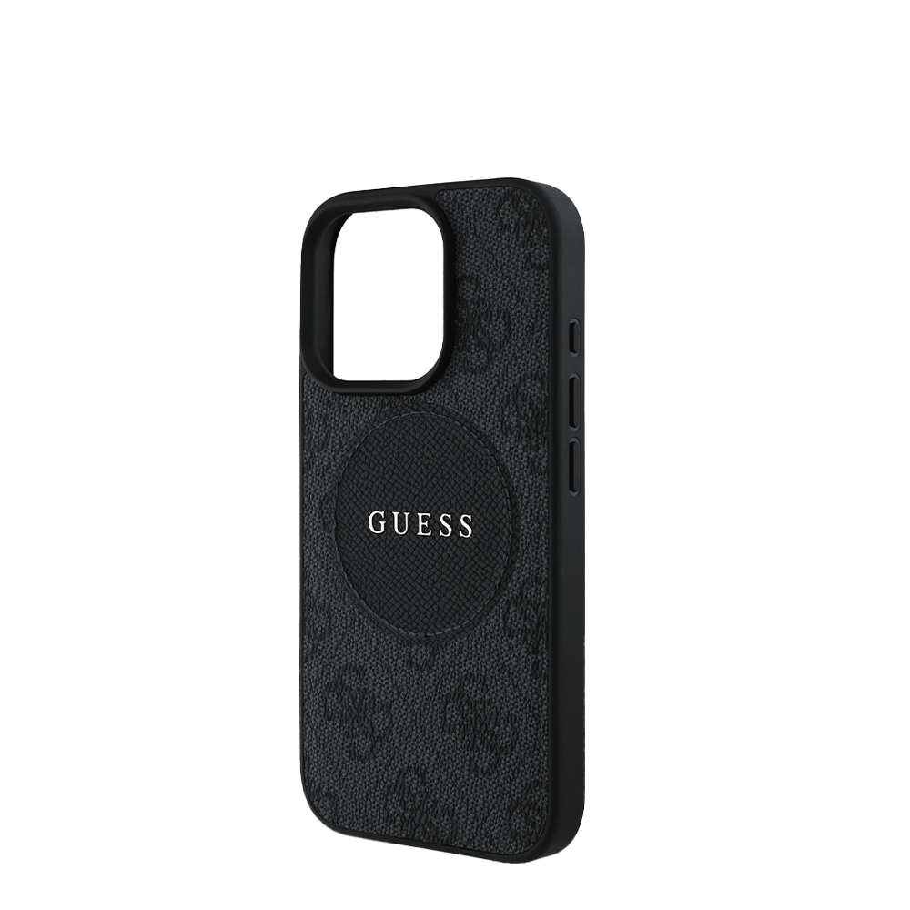 GUESS - Magsafe Grained IPhone 16 Pro Max Black Case - Fastrak