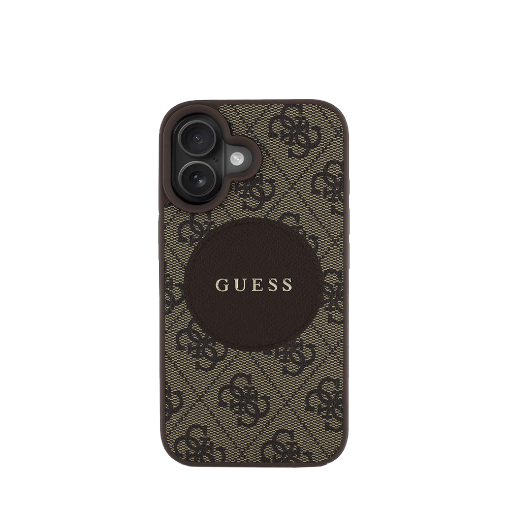 GUESS - Magsafe Grained IPhone 16 Brown Case - Fastrak