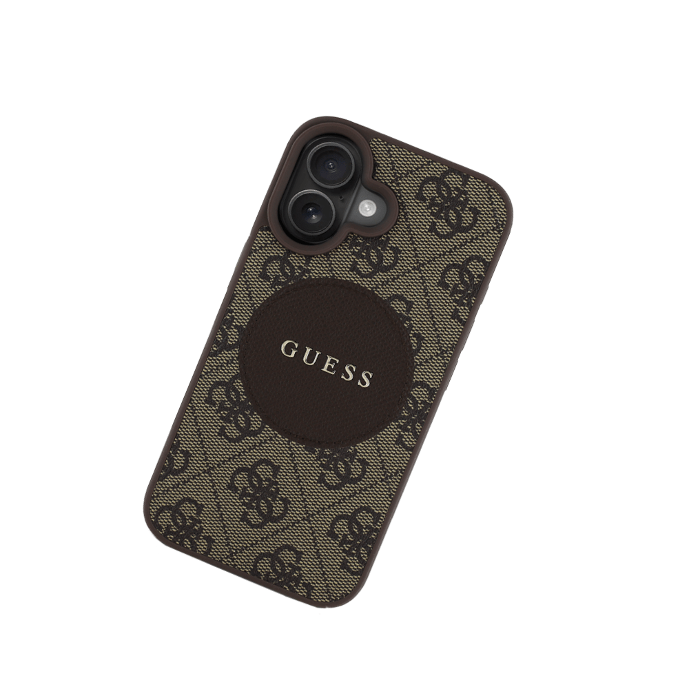GUESS - Magsafe Grained IPhone 16 Brown Case - Fastrak