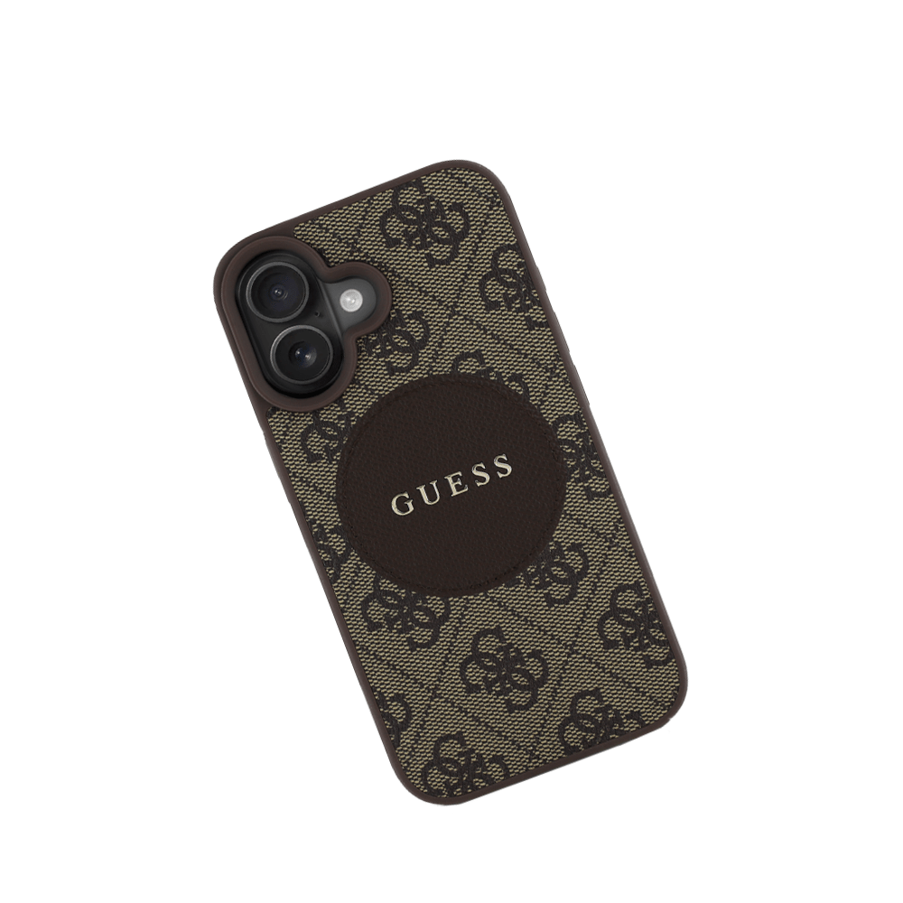 GUESS - Magsafe Grained IPhone 16 Brown Case - Fastrak