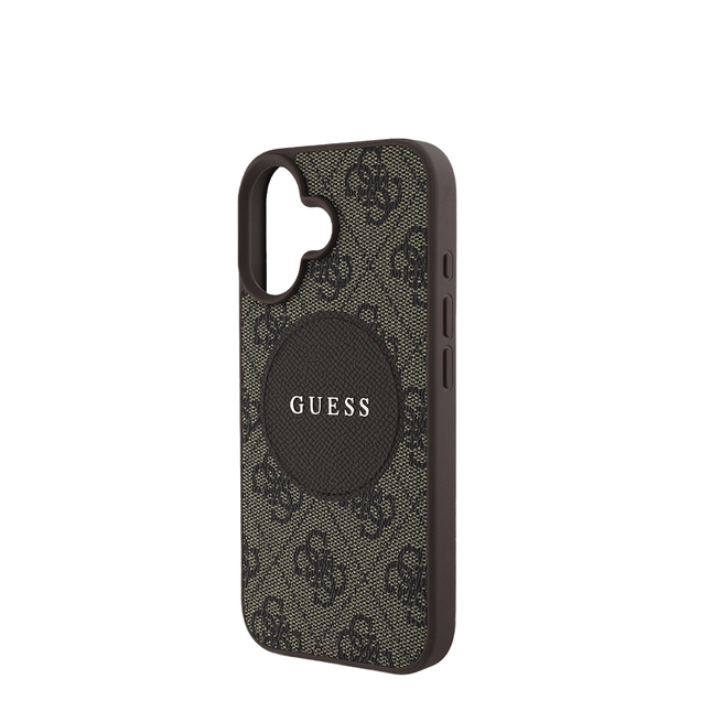 GUESS - Magsafe Grained IPhone 16 Brown Case - Fastrak