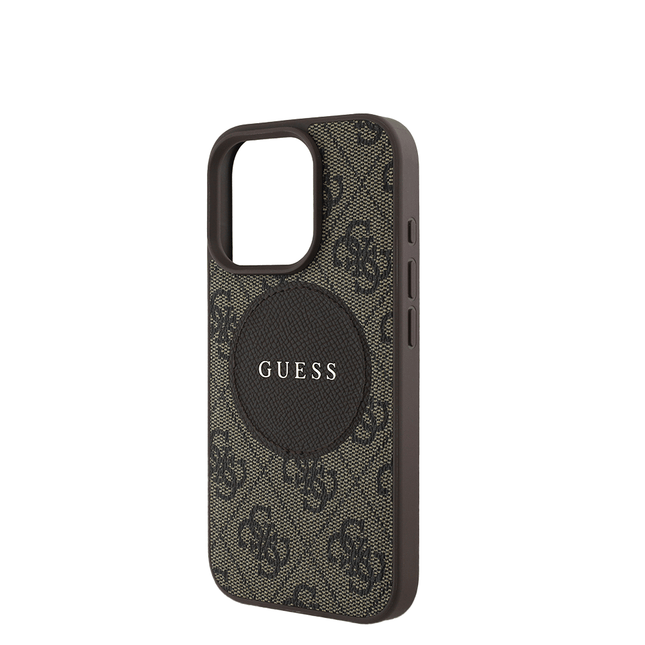 GUESS - Magsafe Grained IPhone 16 Pro Brown Case - Fastrak