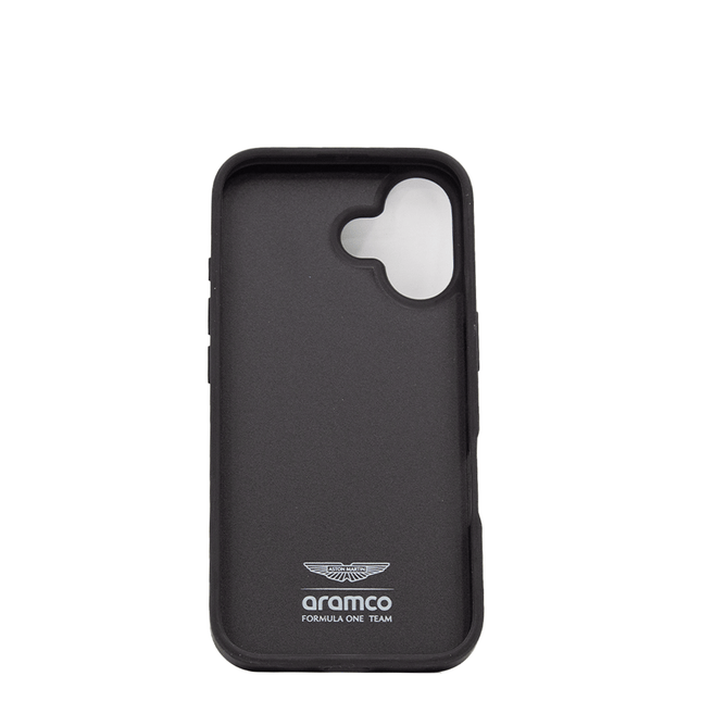 ASTON MARTIN - Aramco Magsafe F1 - Real Carbon Fiber IPhone 16 Black Case - Fastrak