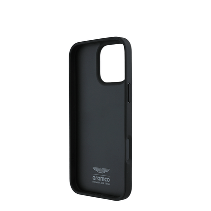 ASTON MARTIN - Aramco Magsafe F1 - Real Carbon Fiber IPhone 16 Pro Black Case - Fastrak