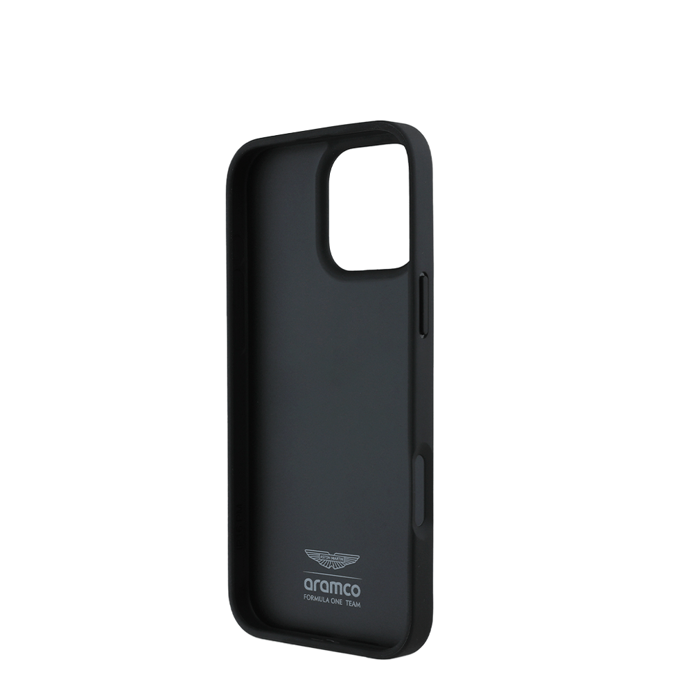 ASTON MARTIN - Aramco Magsafe F1 - Real Carbon Fiber IPhone 16 Pro Black Case - Fastrak