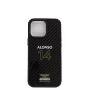 ASTON MARTIN - Aramco Magsafe F1 - Real Carbon Fiber IPhone 16 Pro Max Black Case - Fastrak