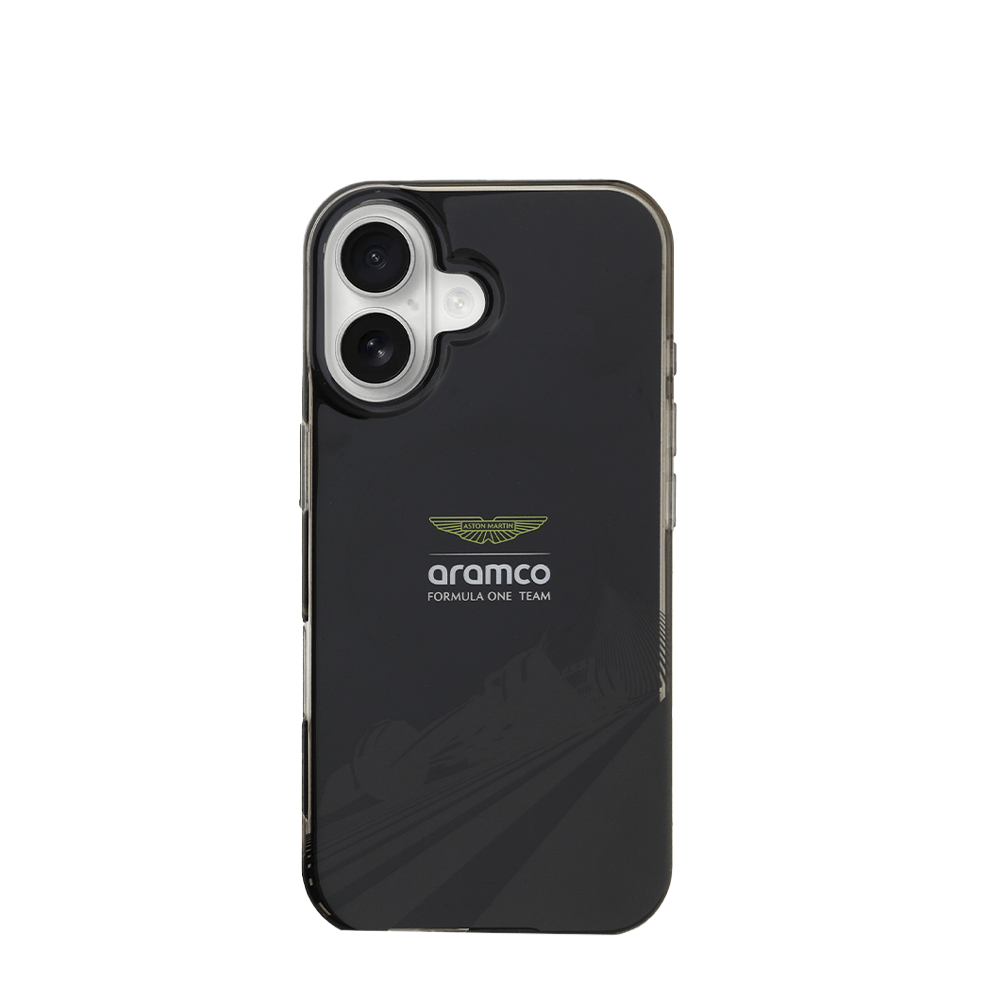 ASTON MARTIN - Aramco F1 - Magsafe IPhone 16 Black Case - Fastrak