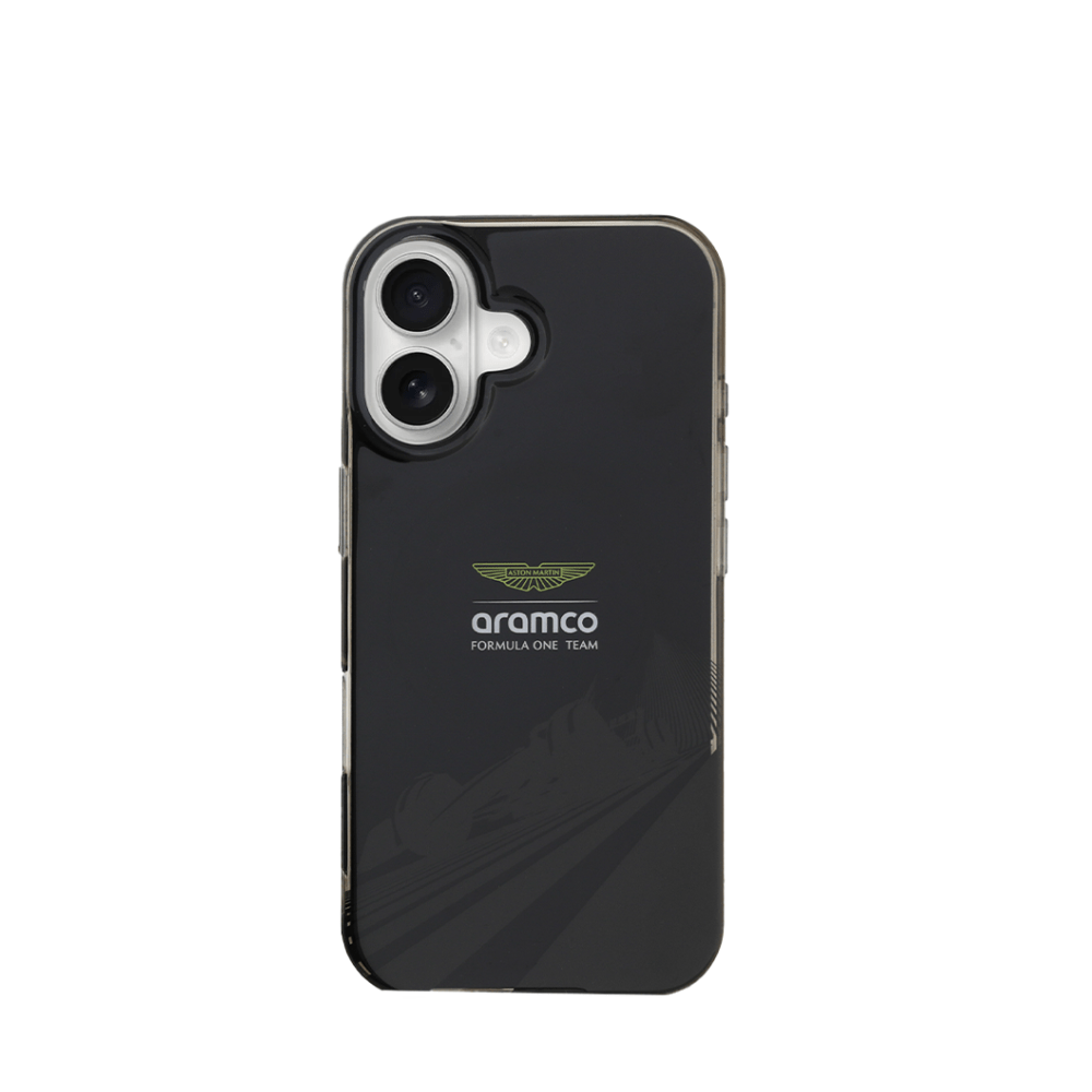 ASTON MARTIN - Aramco F1 - Magsafe IPhone 16 Black Case - Fastrak