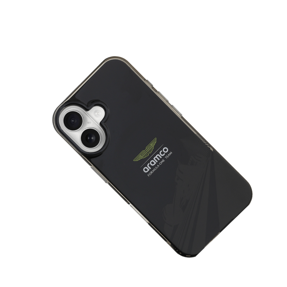 ASTON MARTIN - Aramco F1 - Magsafe IPhone 16 Black Case - Fastrak