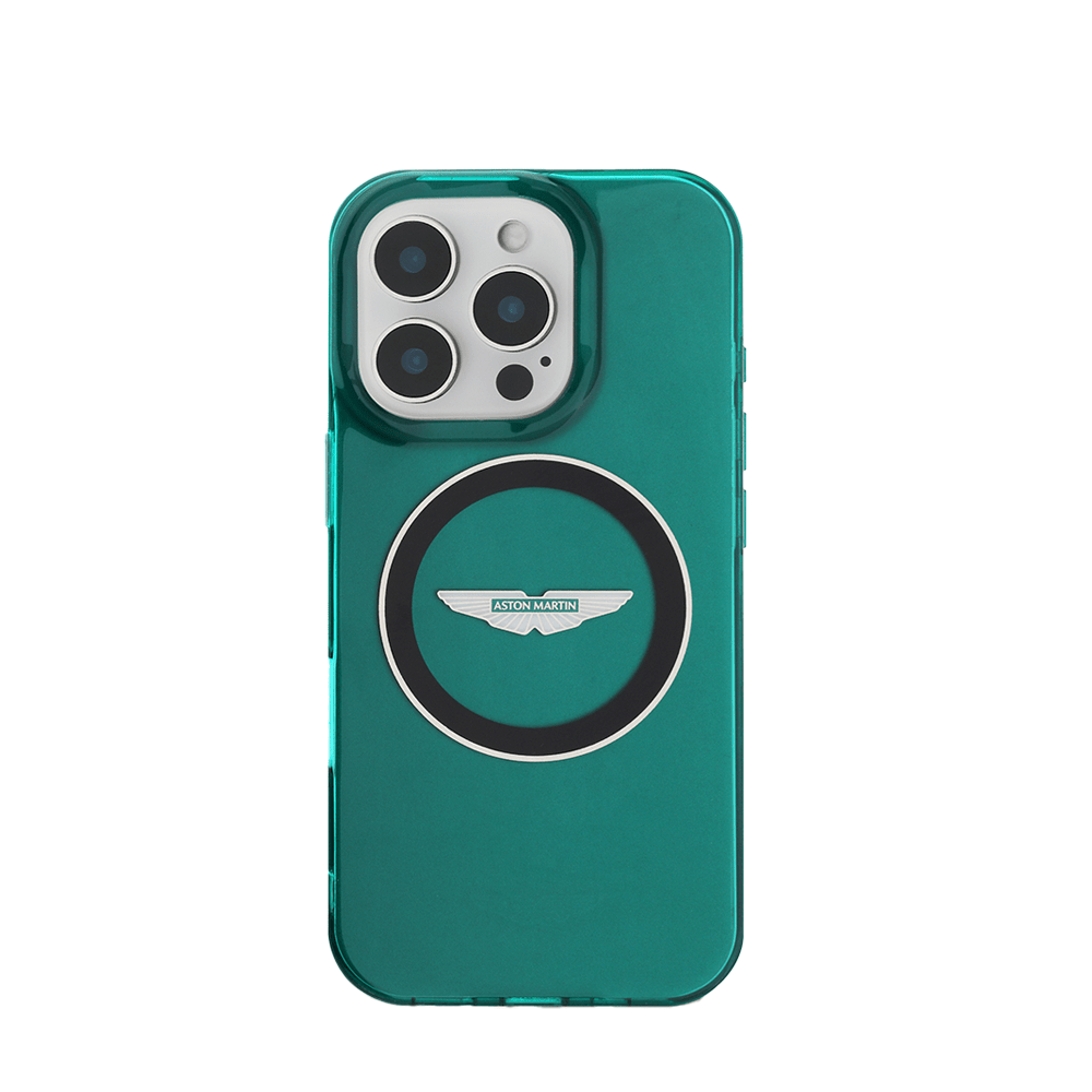 ASTON MARTIN - Magsafe IPhone 16 Pro Green IML Case - Fastrak