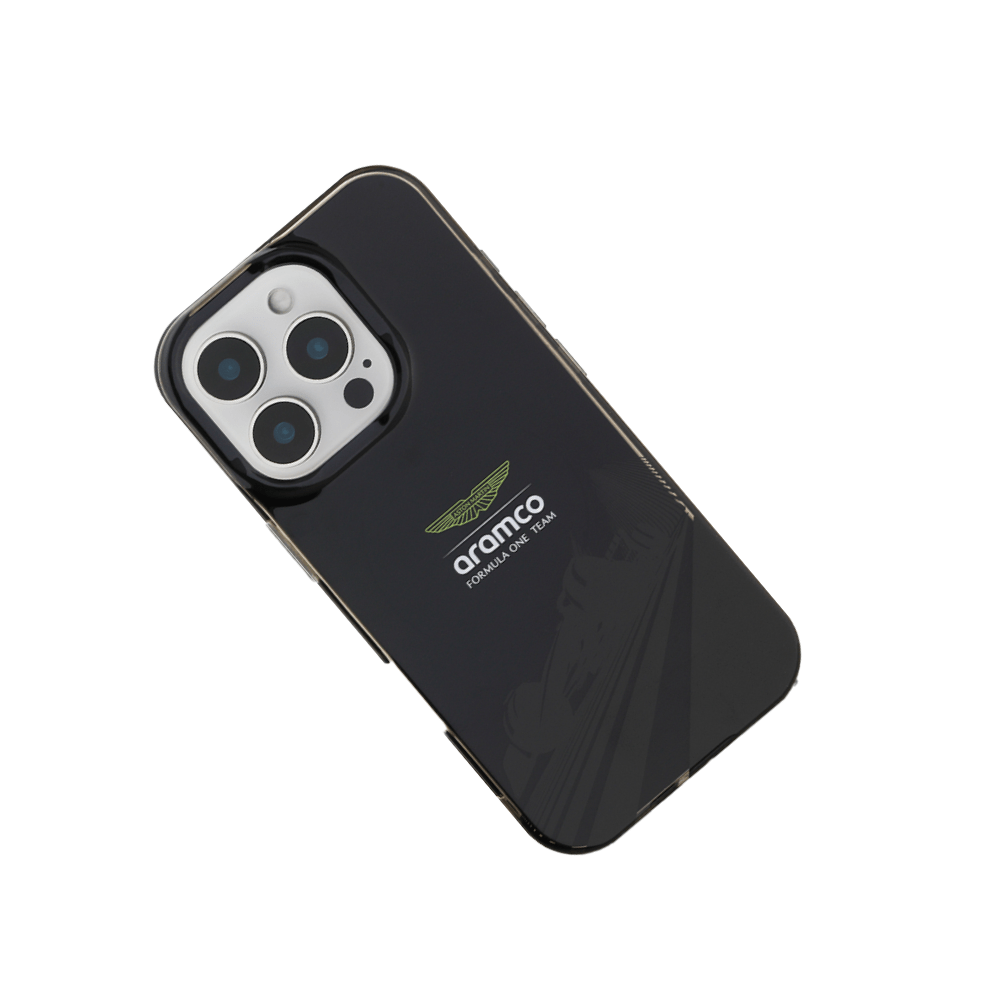 ASTON MARTIN - Aramco F1 - Magsafe IPhone 16 Pro Black Case - Fastrak