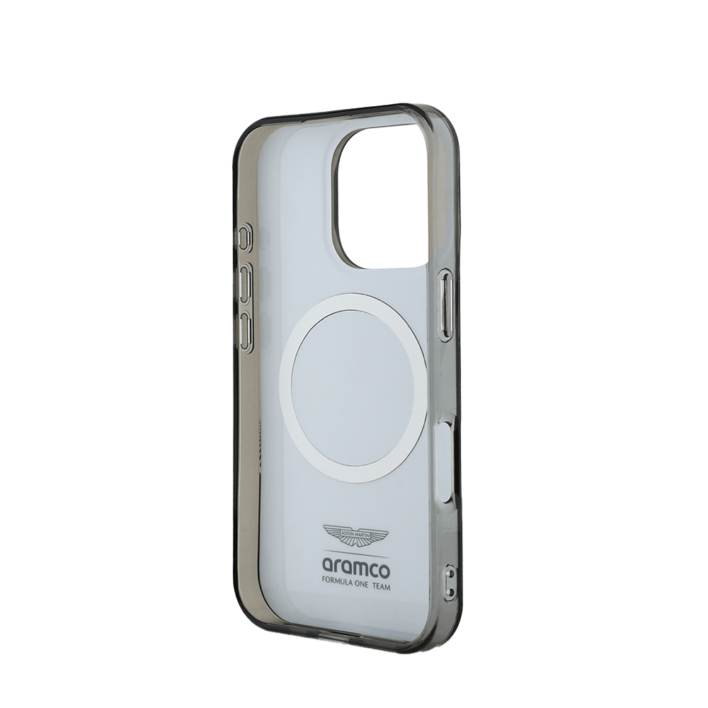 ASTON MARTIN - Aramco F1 - Magsafe IPhone 16 Pro Black Case - Fastrak