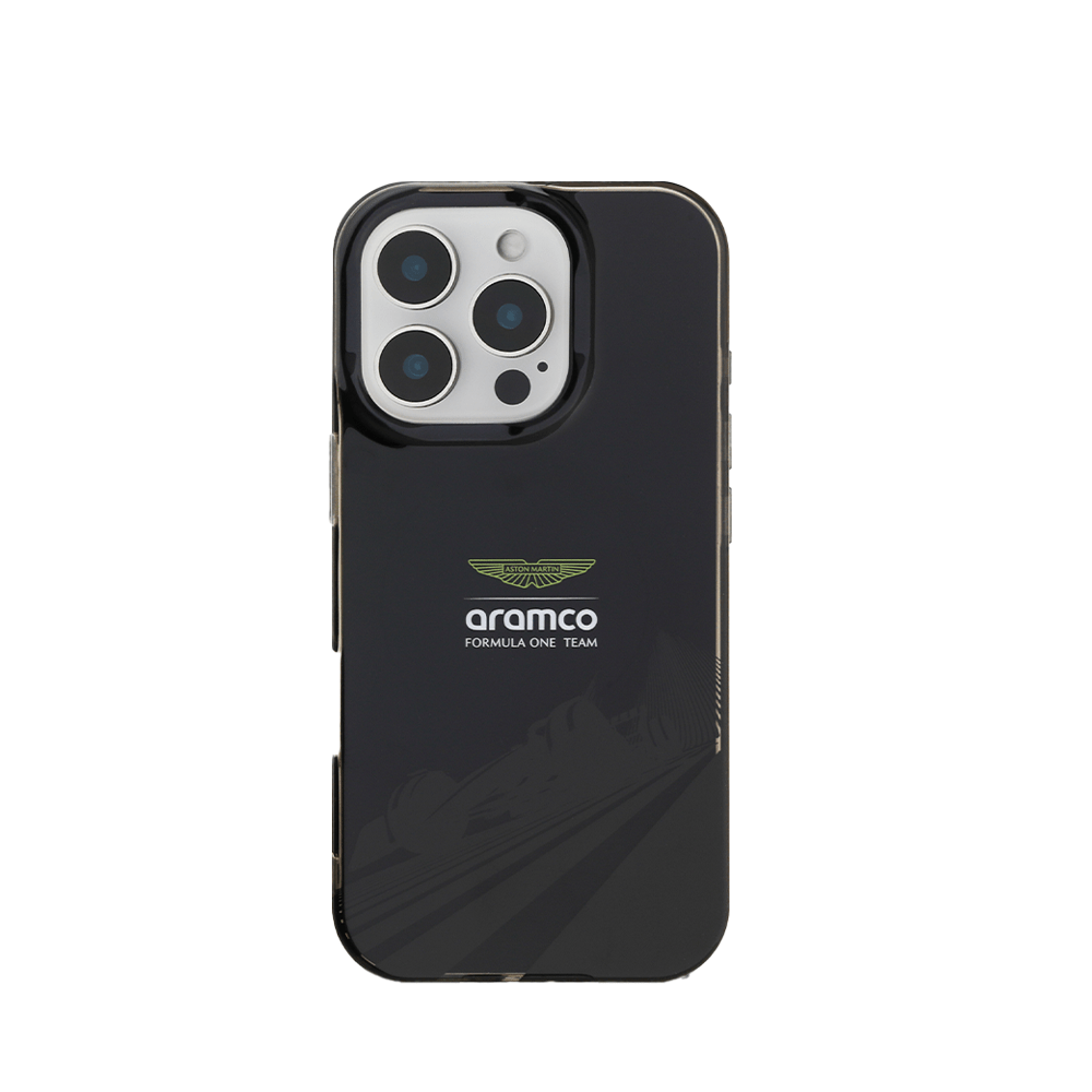 ASTON MARTIN - Aramco F1 - Magsafe IPhone 16 Pro Black Case - Fastrak