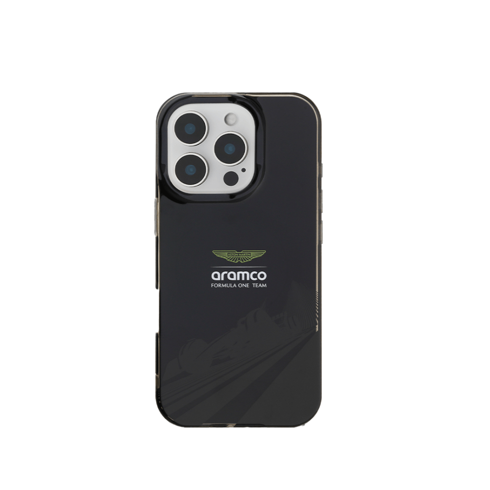 ASTON MARTIN - Aramco F1 - Magsafe IPhone 16 Pro Black Case - Fastrak