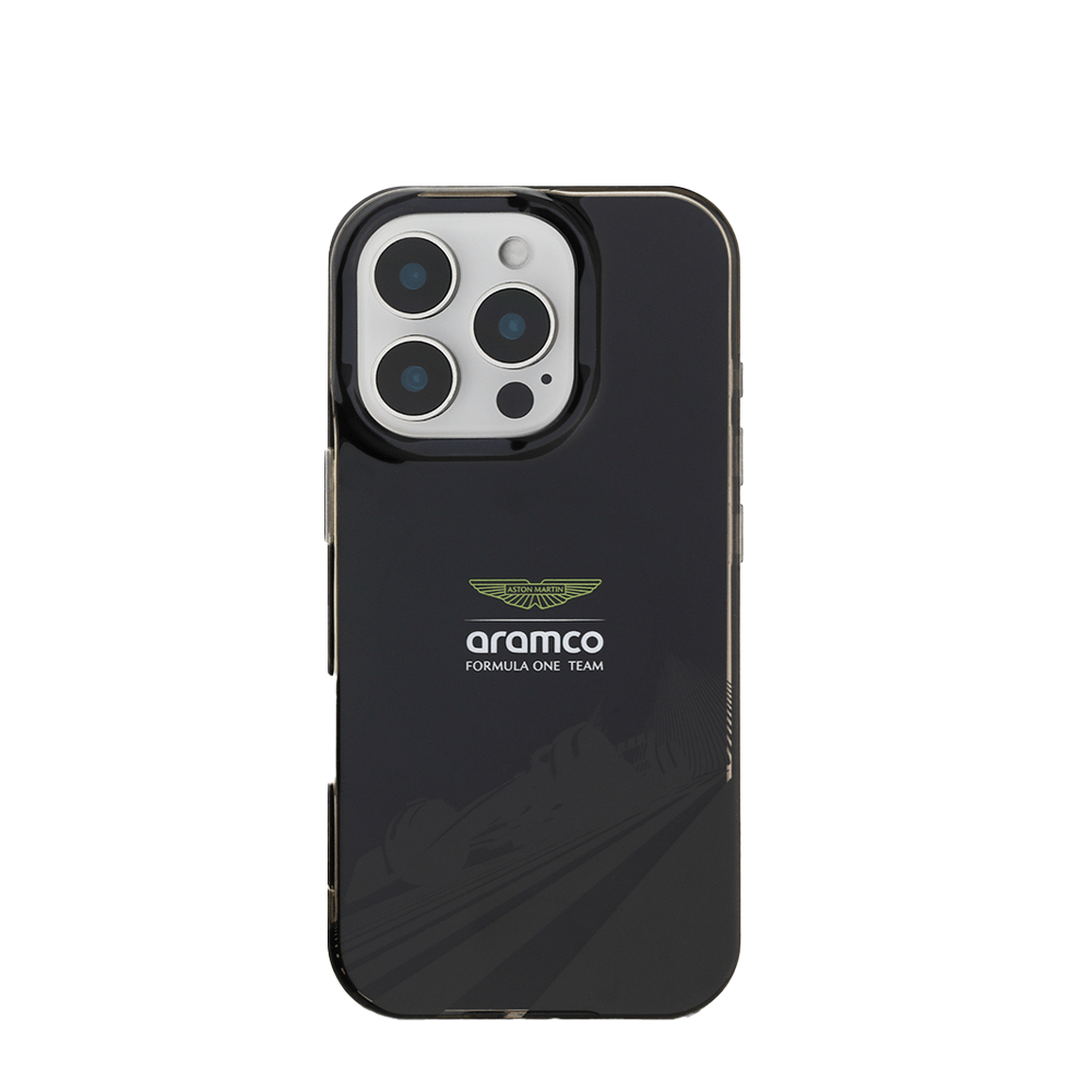 ASTON MARTIN-Aramco F1-Magsafe IPhone 16 Pro Max Black Case - Fastrak