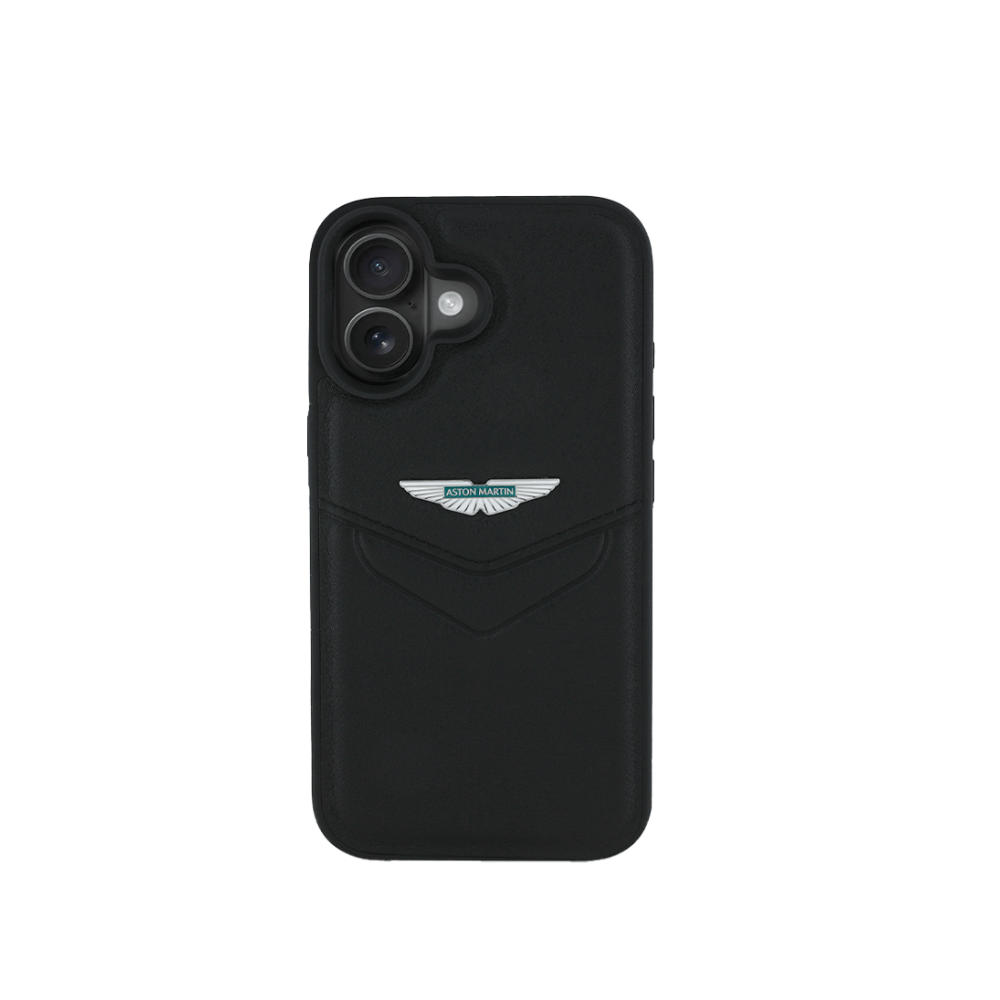 Aston Martin Aramco F1 MagSafe iPhone 16 Black Case - Fastrak