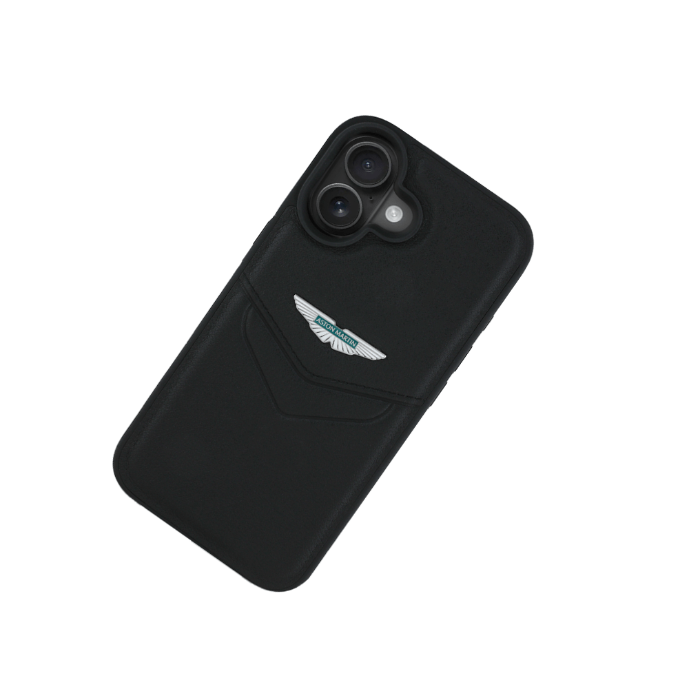 Aston Martin Aramco F1 MagSafe iPhone 16 Black Case - Fastrak