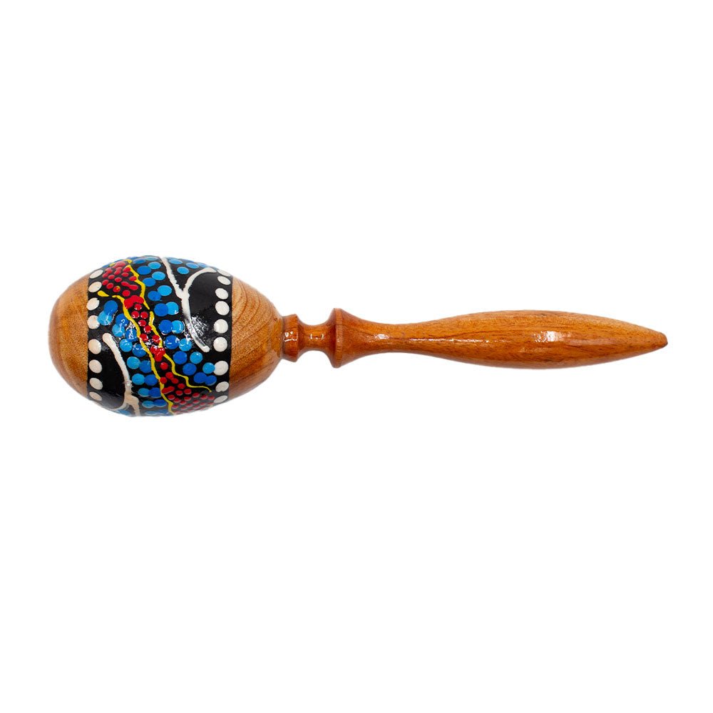 FTS Maracas Wood W/Stick 8x8x25 cm M/Lombok - Fastrak