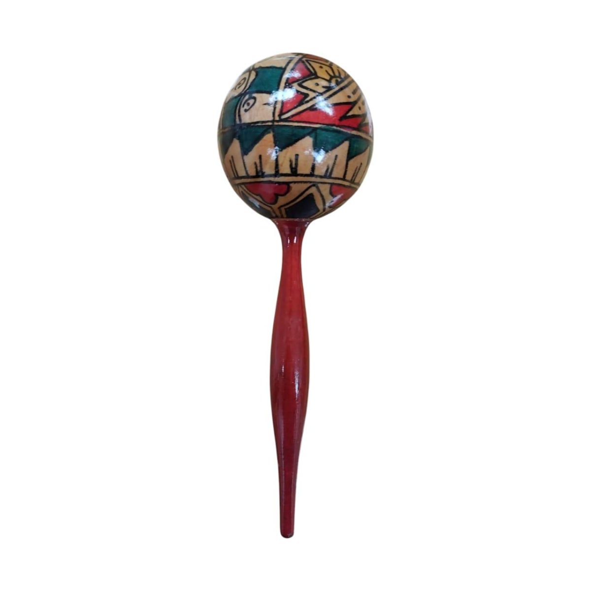 FTS Maracas Wood W/Stick 8x8x25 cm M/Lombok - Fastrak