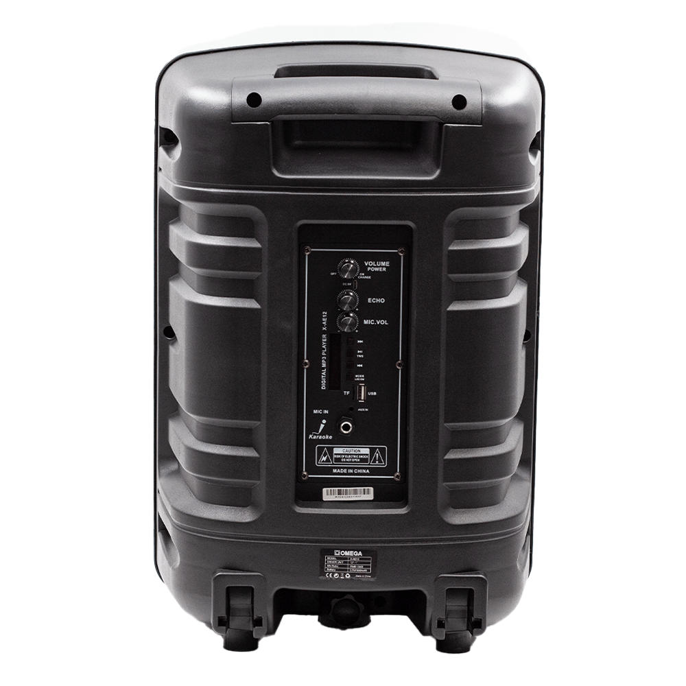 Omega 12" Battery - Powered Outdoor Karaoke Speaker [X - AE12] - Fastrak