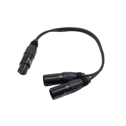 Astro Audio XLR Female To 2x XLR Male 0.3m [TX009+2*TX010/0.3M] - Fastrak