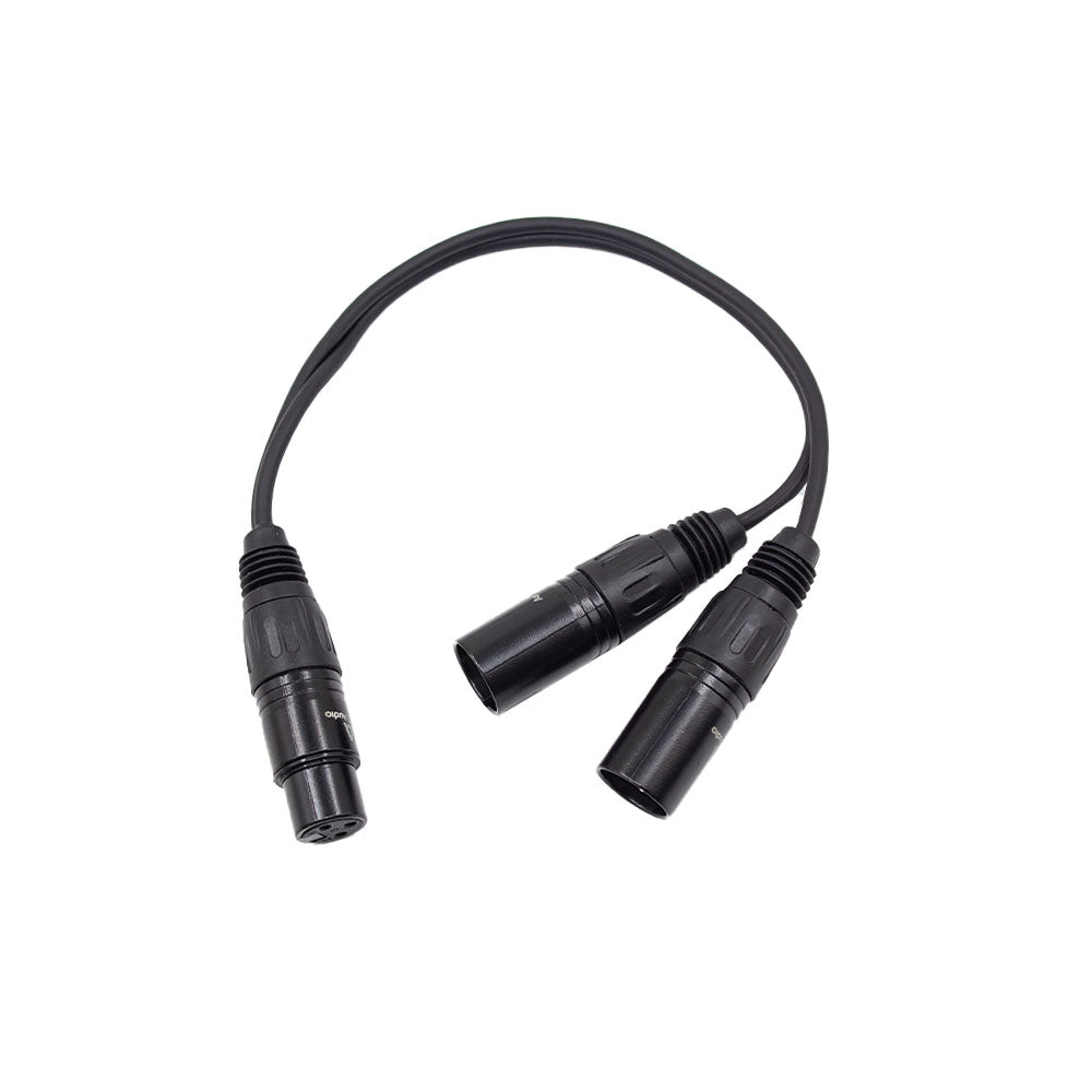 Astro Audio XLR Female To 2x XLR Male 0.3m [TX009+2*TX010/0.3M] - Fastrak