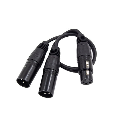 Astro Audio XLR Female To 2x XLR Male 0.3m [TX009+2*TX010/0.3M] - Fastrak