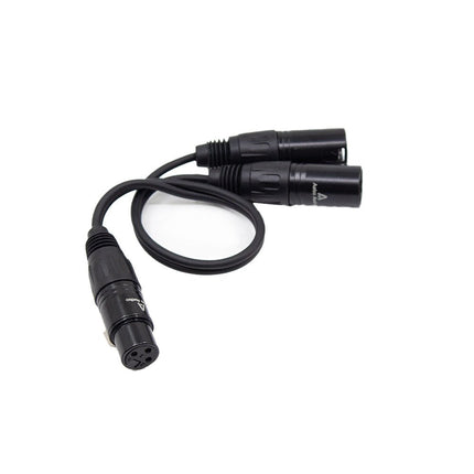 Astro Audio XLR Female To 2x XLR Male 0.3m [TX009+2*TX010/0.3M] - Fastrak