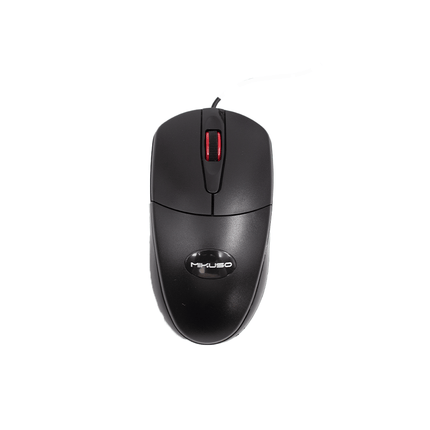 Mikuso Wired Mouse 3 Buttons + 1 Wheel [MOS - 384U BK] - Fastrak