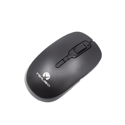 Mikuso 4 Buttons + 1 Wheel Wireless Mouse [MOS - W085 BK] - Fastrak