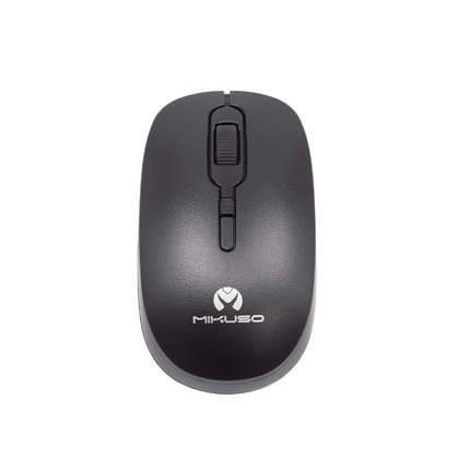 Mikuso 4 Buttons + 1 Wheel Wireless Mouse [MOS - W085 BK] - Fastrak