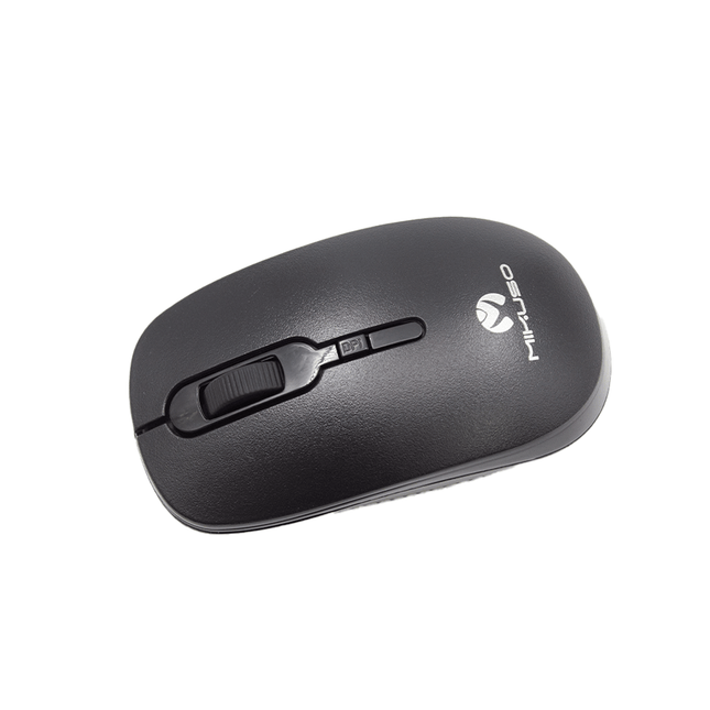 Mikuso 4 Buttons + 1 Wheel Wireless Mouse [MOS - W085 BK] - Fastrak