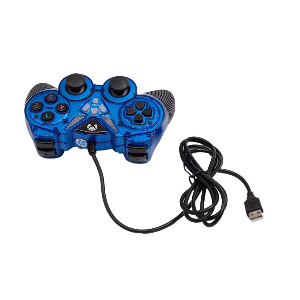 Mikuso Game Pad Double Shock Controller [GP - USB013 BK/BL] - Fastrak