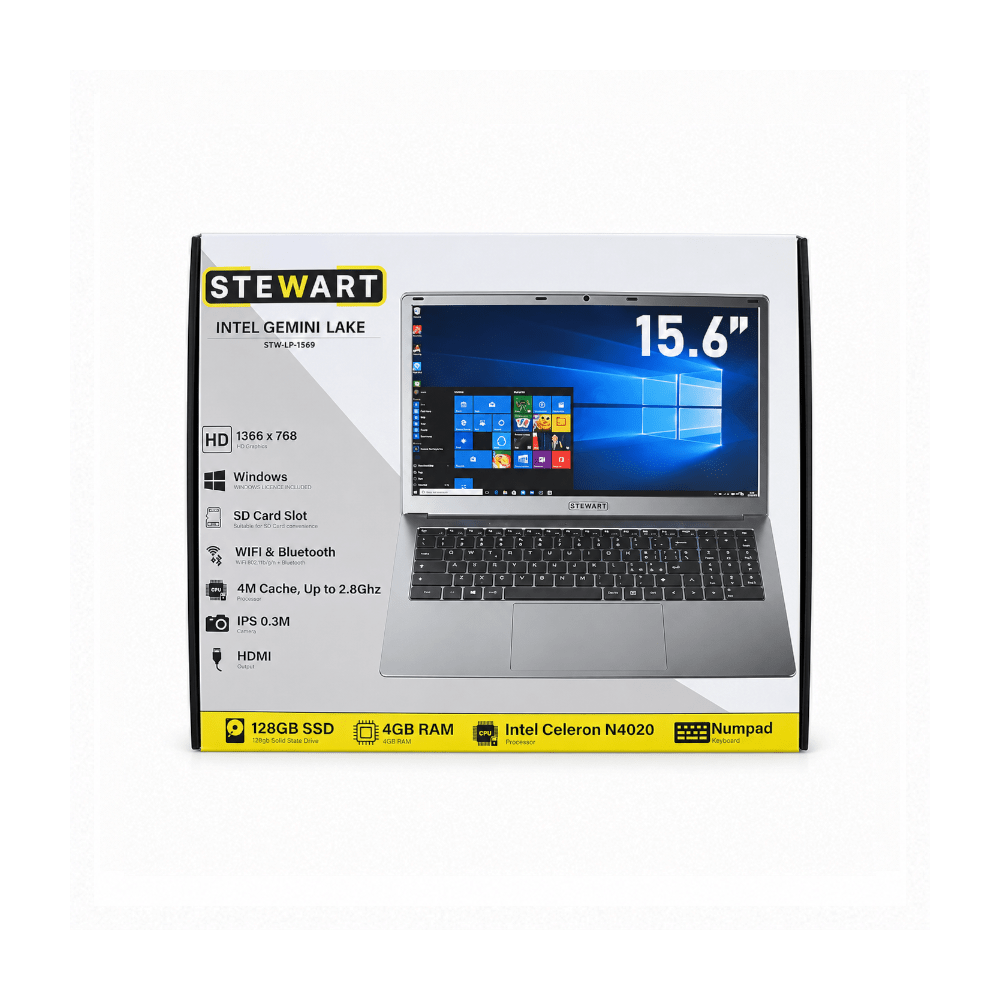 Stewart 15.6" Intel Gemini Lake Laptop [STW-LP-1569] - Fastrak