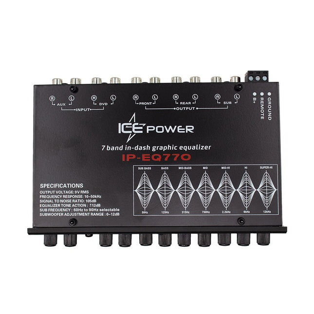 Ice Power 7 In - Dash Graphic Equalizer [IP - EQ770] - Fastrak