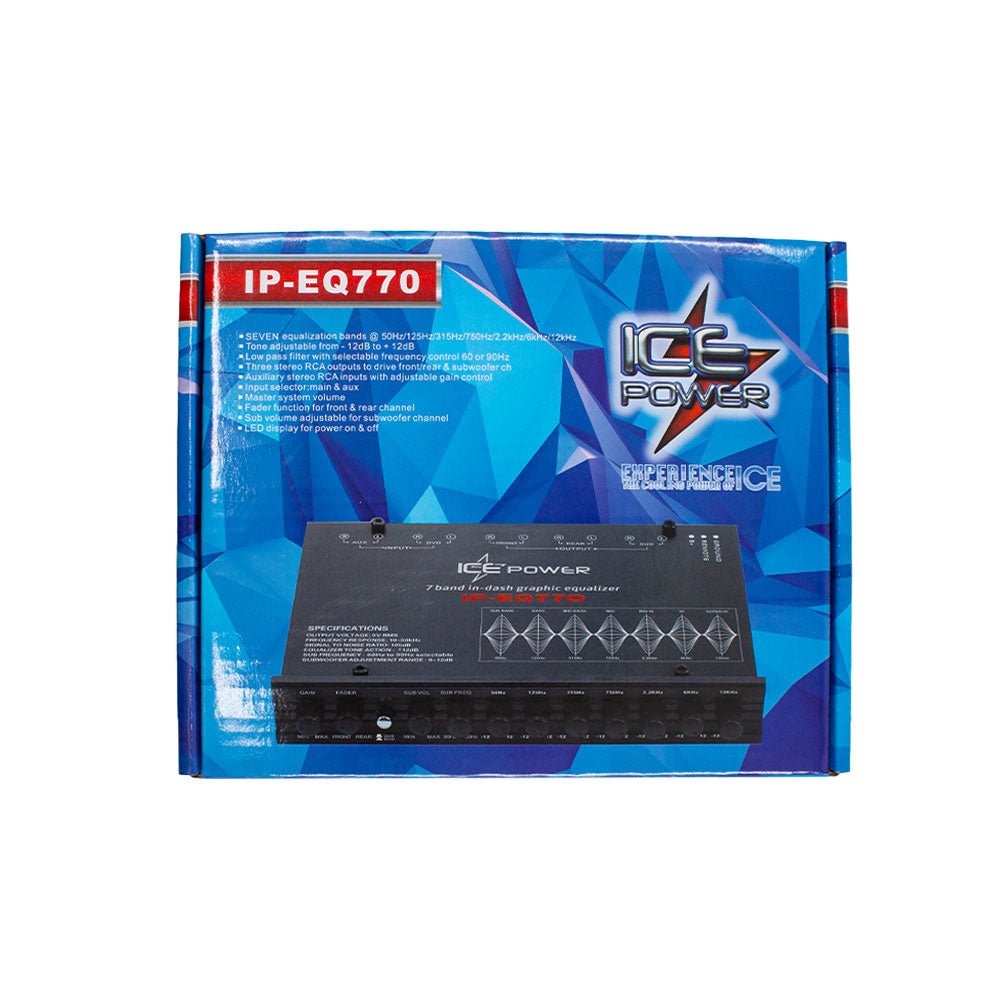 Ice Power 7 In-Dash Graphic Equalizer [IP-EQ770] - Equalizers