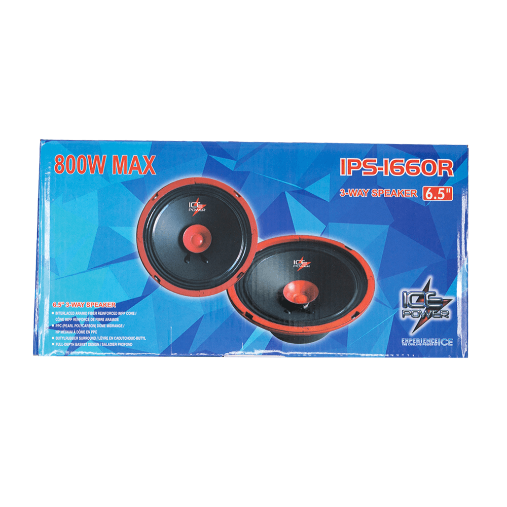 Ice Power 6.5'' 3-Way Speaker 800W Max [IPS-1660R] - 6.5