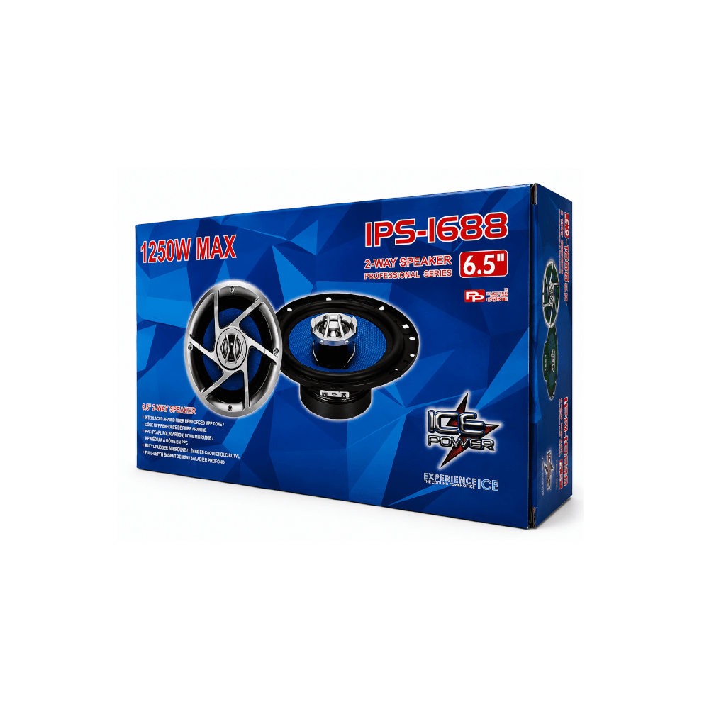 Ice Power 6.5" 1250W 2 - Way Coaxial Speaker [IPS - 1688] - Fastrak