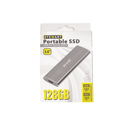 Stewart 128GB Portable Solid - State Drive [STW - ESSD] - Fastrak