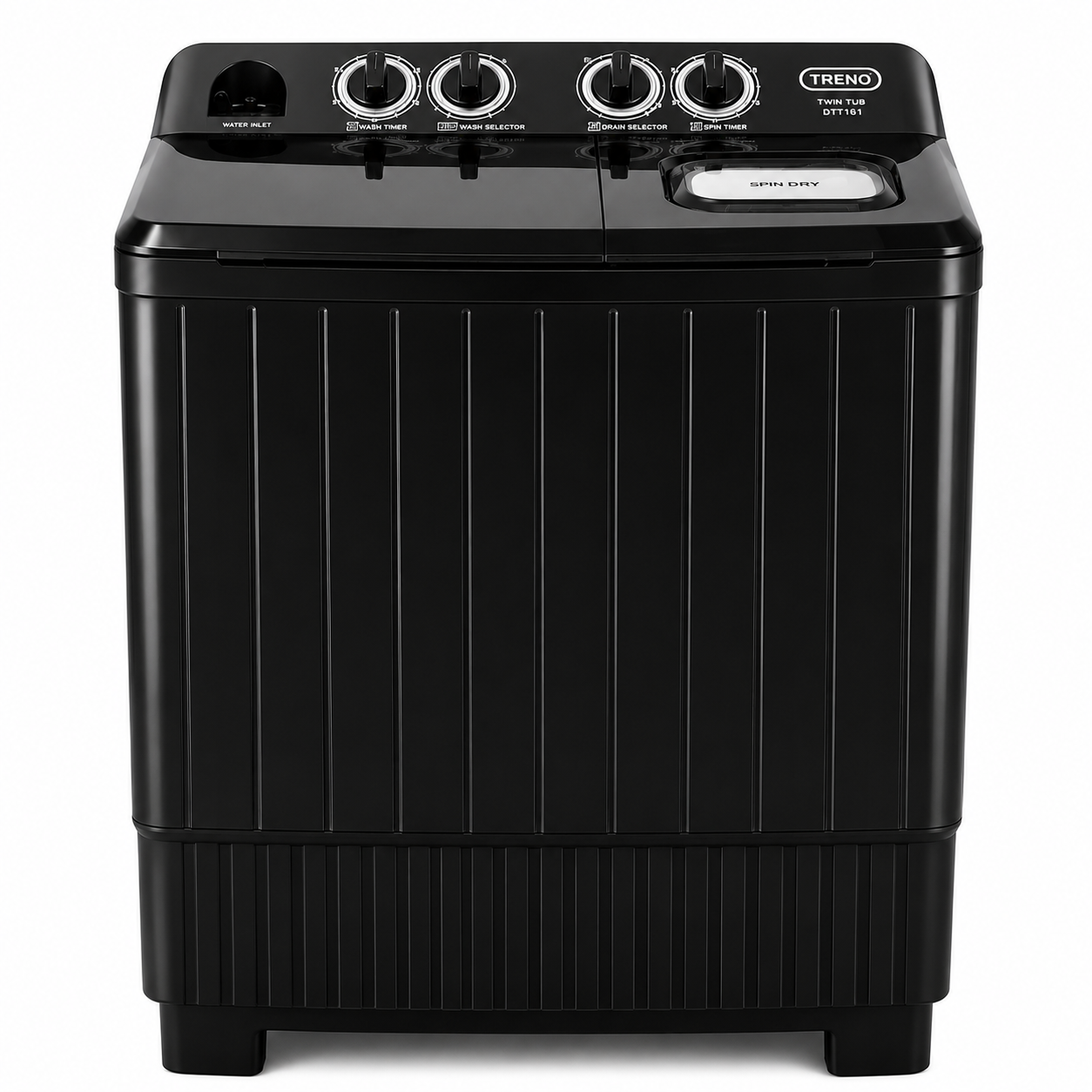 Treno 14kg Twin Tub Washing Machine Black [TTB140B]