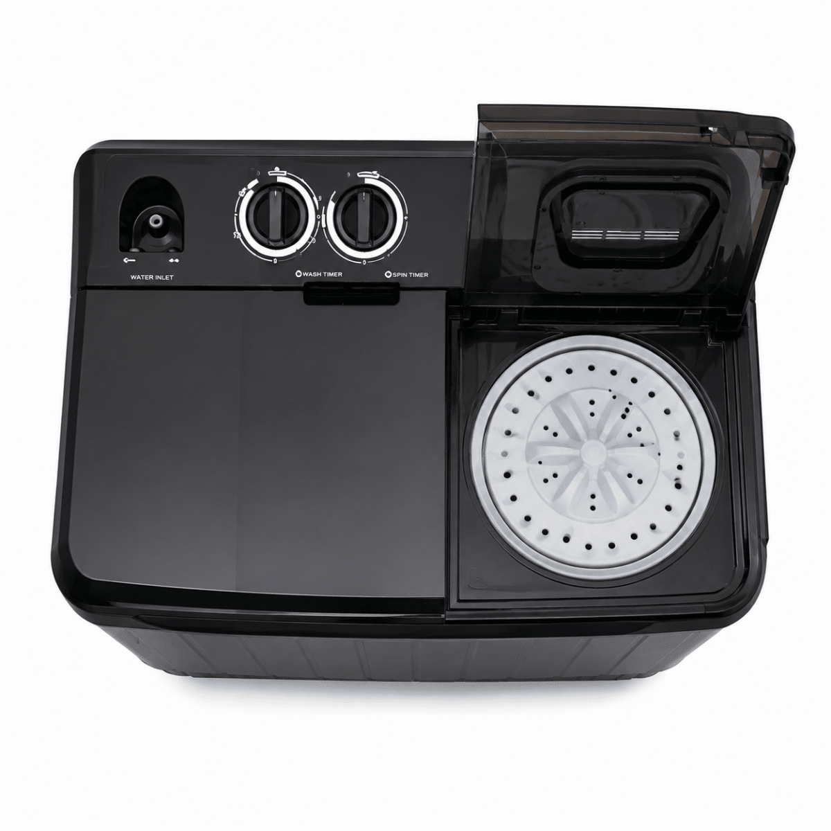 Treno 14kg Twin Tub Washing Machine Black [TTB140B] - Fastrak
