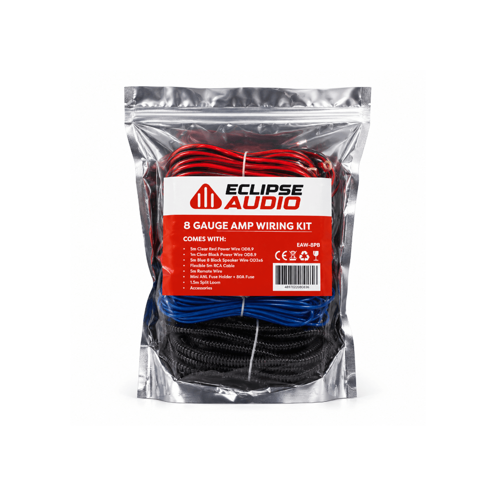 Eclipse Amp Wiring Kit 8 Gauge [EA-8BP] - Fastrak