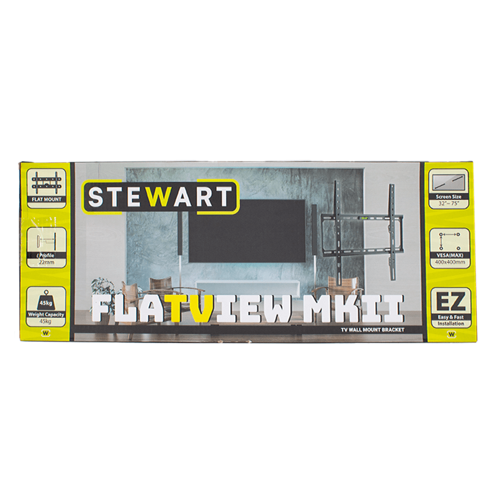 Stewart 32'' - 75" TV Bracket [STW - Flatview MKII] - Fastrak