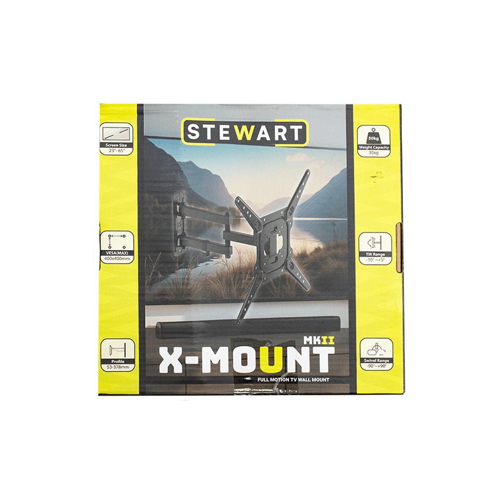 Stewart 23 - 65" Full Motion TV Wall Mount [STW - X - Mount MKII] - Fastrak