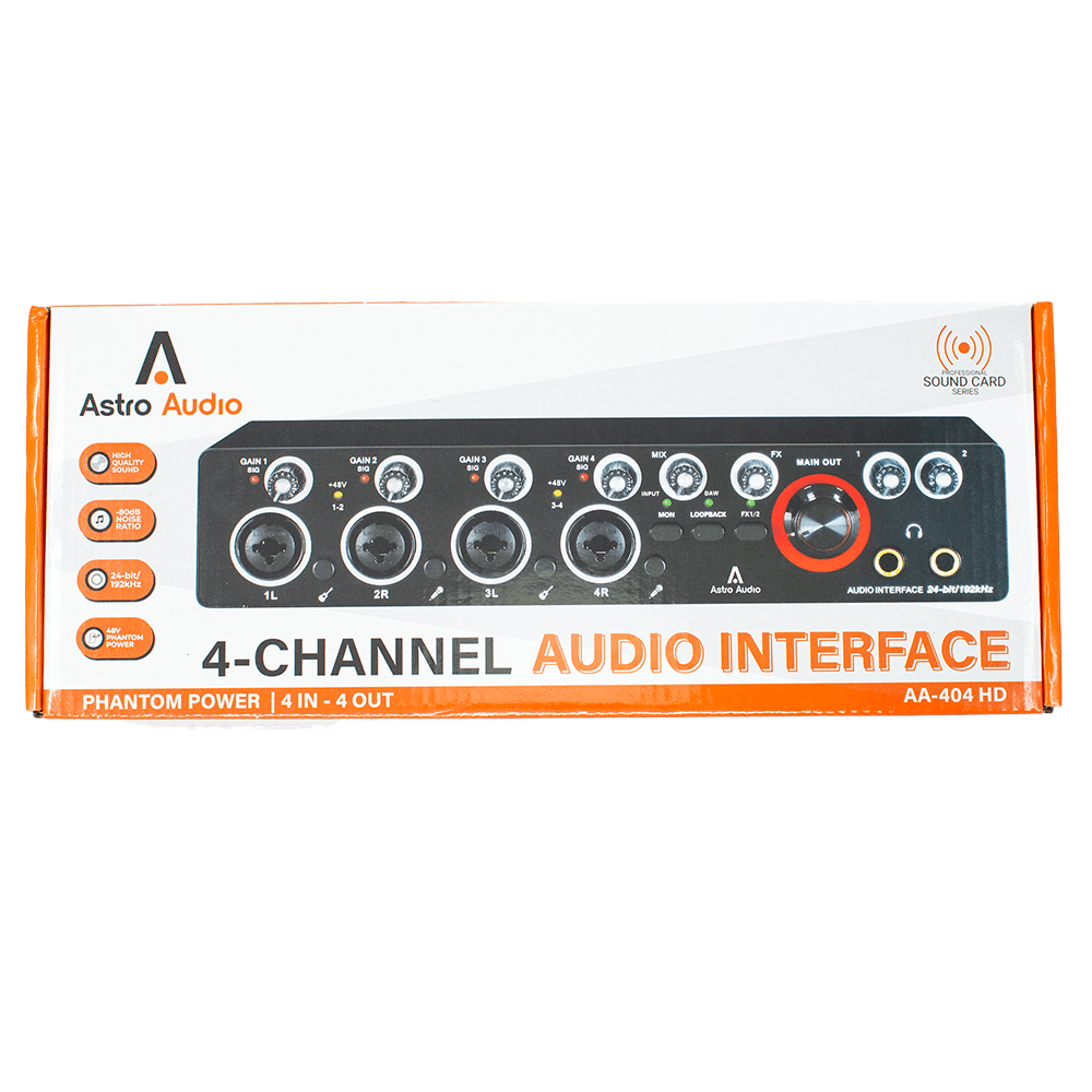 Astro Audio 4 Channel Audio Interface [AA - 404hd] - Fastrak